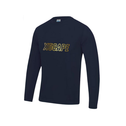 X5CAPE 24K Horizon Enduro Long Sleeve Mountain Bike Jersey - Navy