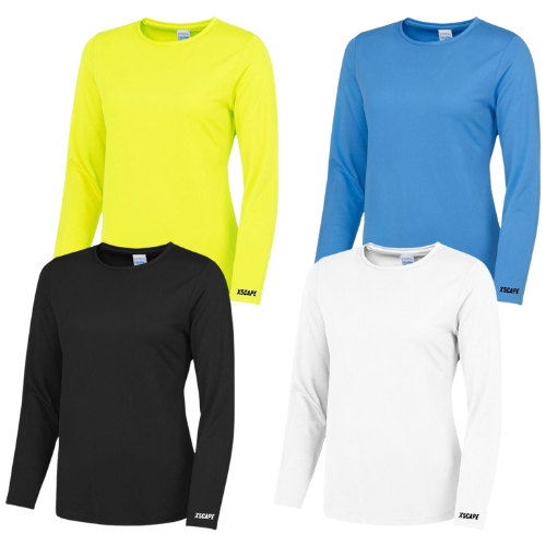 X5CAPE Basic Womens Long Sleeve Mountain Bike Jersey