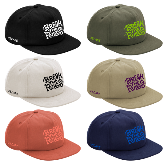 X5CAPE Break The Rules Cotton 5 Panel Cap