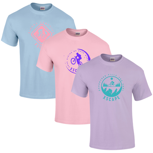 X5CAPE Core Pastel MTB T-Shirt Bundle