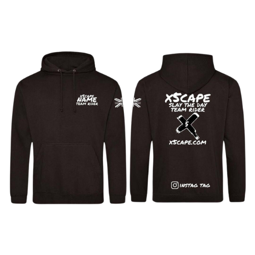 X5CAPE Custom Team Rider Hoodie - Black