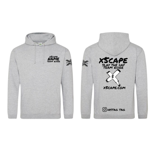 X5CAPE Custom Team Rider Hoodie - Grey