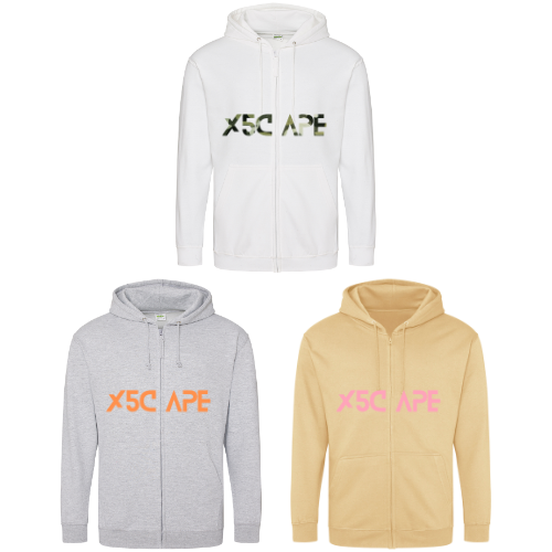 X5CAPE Custom Zip Up Hoodie - Neutral Colours