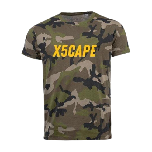 X5CAPE Green Camo Logo T-Shirt