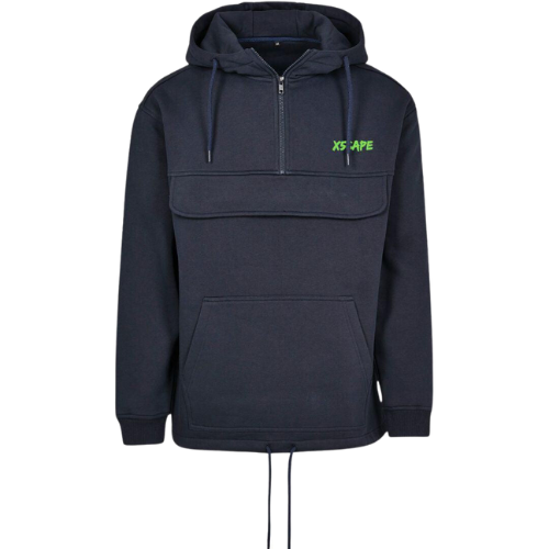 X5CAPE Premium Custom Pullover Halfzip Hoodie - Navy