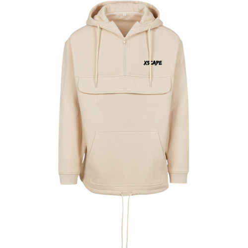 X5CAPE Premium Custom Pullover Halfzip Hoodie - Sand