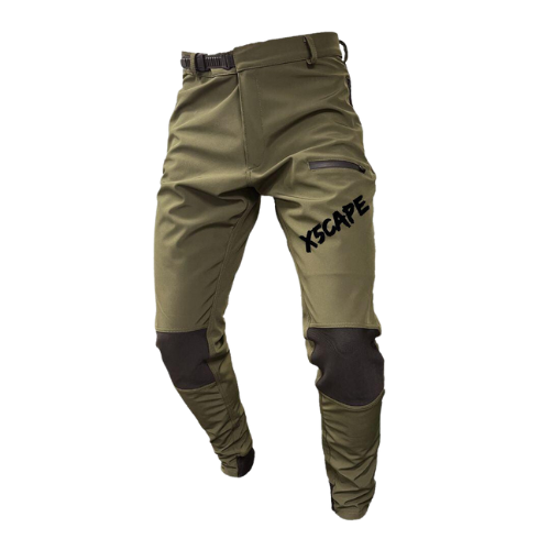 X5CAPE Rebellion Blk Logo MTB Trail Pants - Khaki Green EX SAMPLE