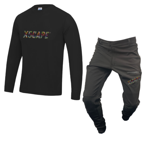 X5CAPE Rebellion Custom Mountain Bike Kit - Black-x5Cape Mountain Bike Pants