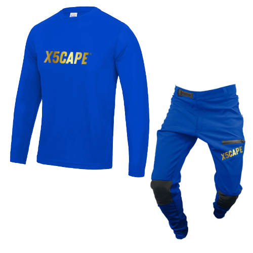 X5CAPE Rebellion Custom Mountain Bike Kit - Royal Blue-x5Cape Mountain Bike Pants