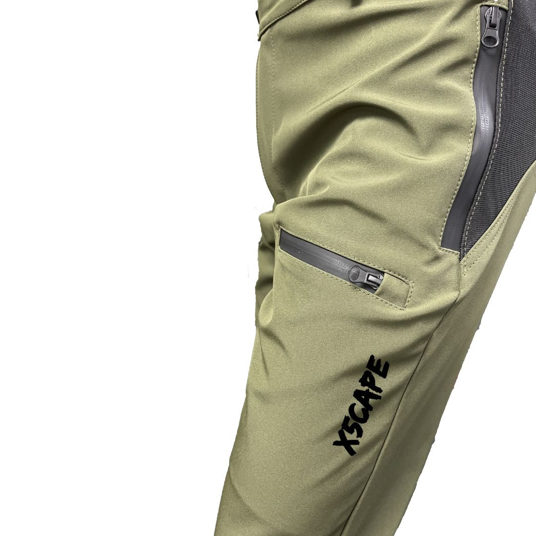 X5CAPE Rebellion MTB Trail Pants - Khaki Green TAILOR MADE