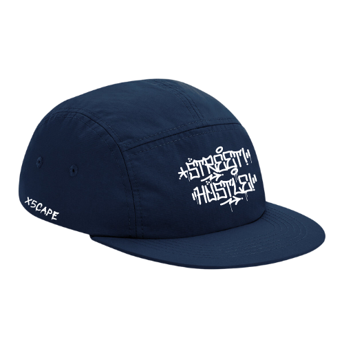 X5CAPE Street Hustle Canvas Cap - Navy