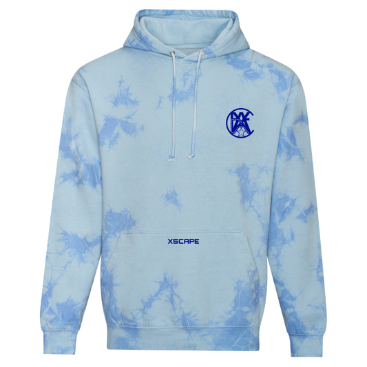 X5CAPE Tie Dye Hoodie - Blue Cloud