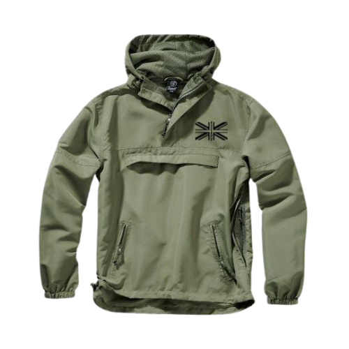 X5CAPE Union Jack Windbreaker Khaki