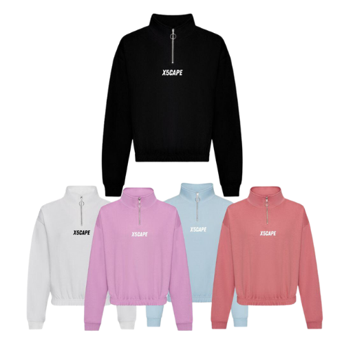X5CAPE Womens 1/4 Cropped Sweater