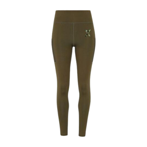 X5CAPE Women's Khaki Performance Sport Leggings