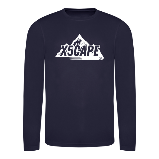 X5CAPE Custom Long Sleeve Jersey - Navy Blue