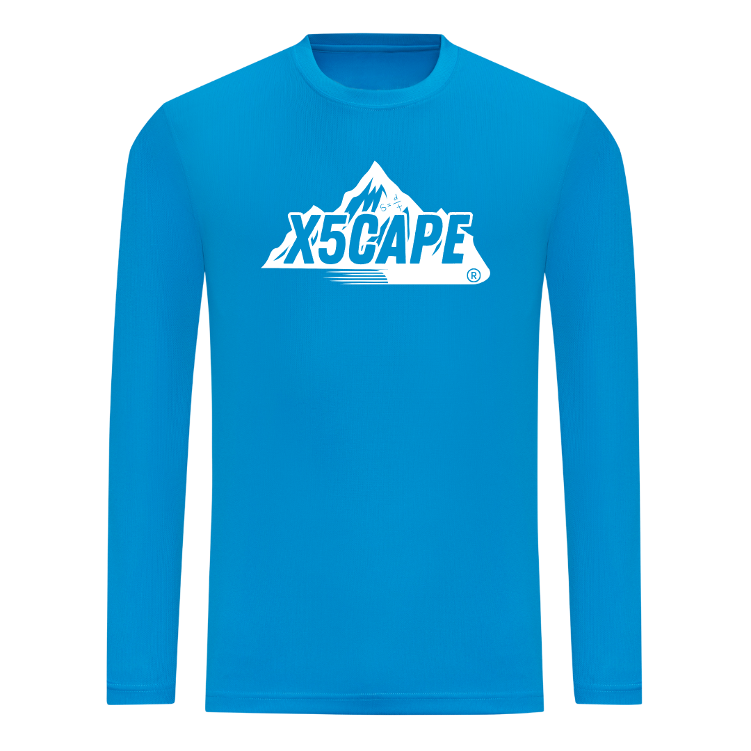 X5CAPE Custom Long Sleeve Jersey - Sapphire Blue