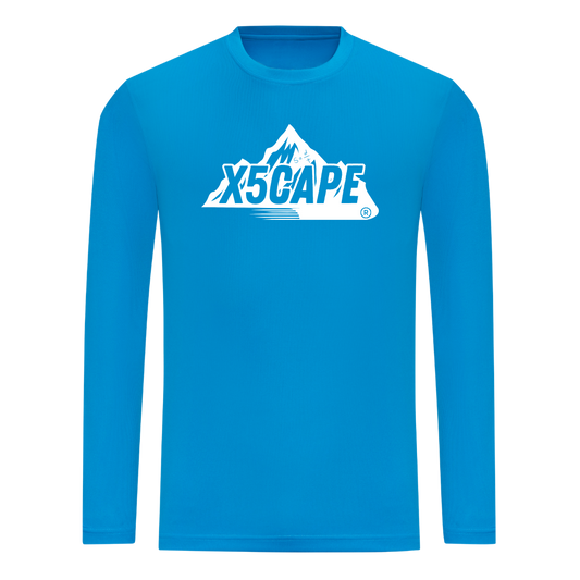 X5CAPE Custom Long Sleeve Jersey - Sapphire Blue