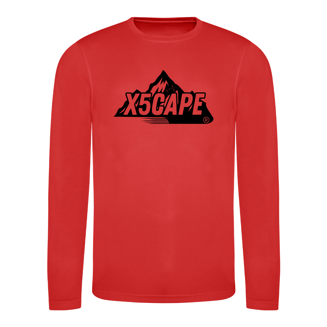 X5CAPE Custom Long Sleeve Jersey - Red