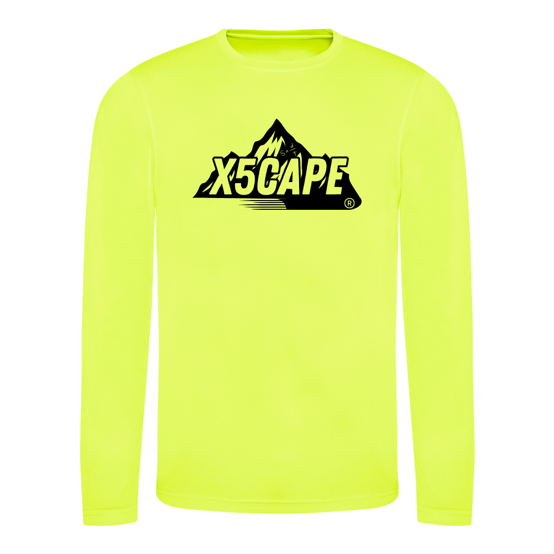 X5CAPE Custom Long Sleeve Jersey - Electric Yellow