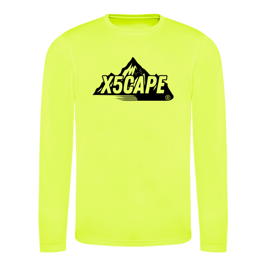 X5CAPE Custom Long Sleeve Jersey - Electric Yellow