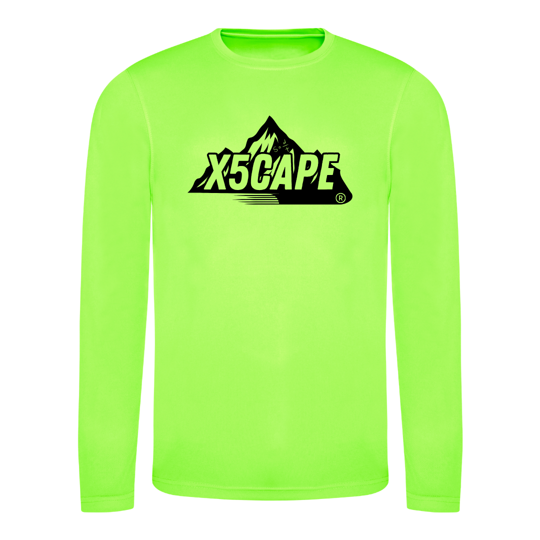 X5CAPE Custom Long Sleeve Jersey - Electric Green