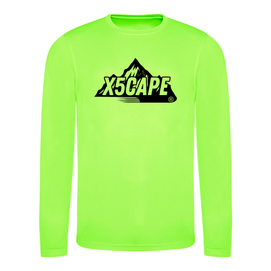 X5CAPE Custom Long Sleeve Jersey - Electric Green