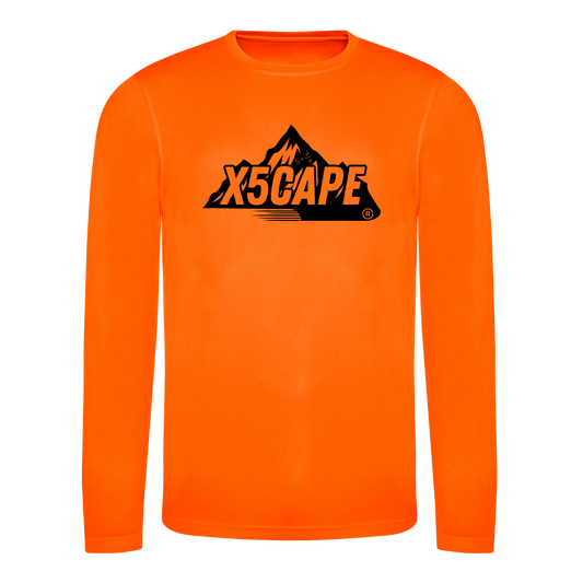 X5CAPE Custom Long Sleeve Jersey - Electric Orange