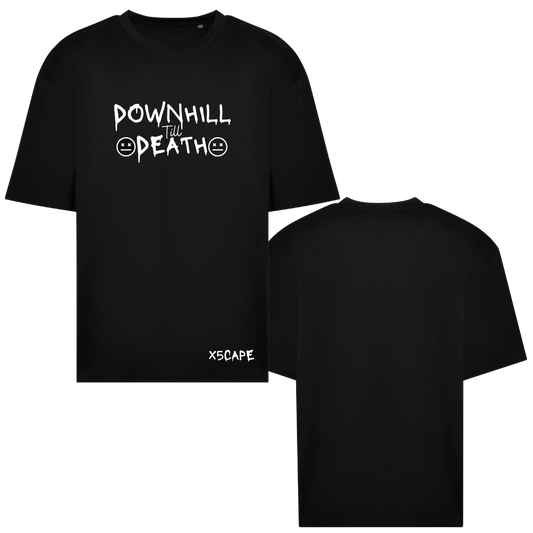 X5CAPE Over Sized Downhill Till Death T-Shirt