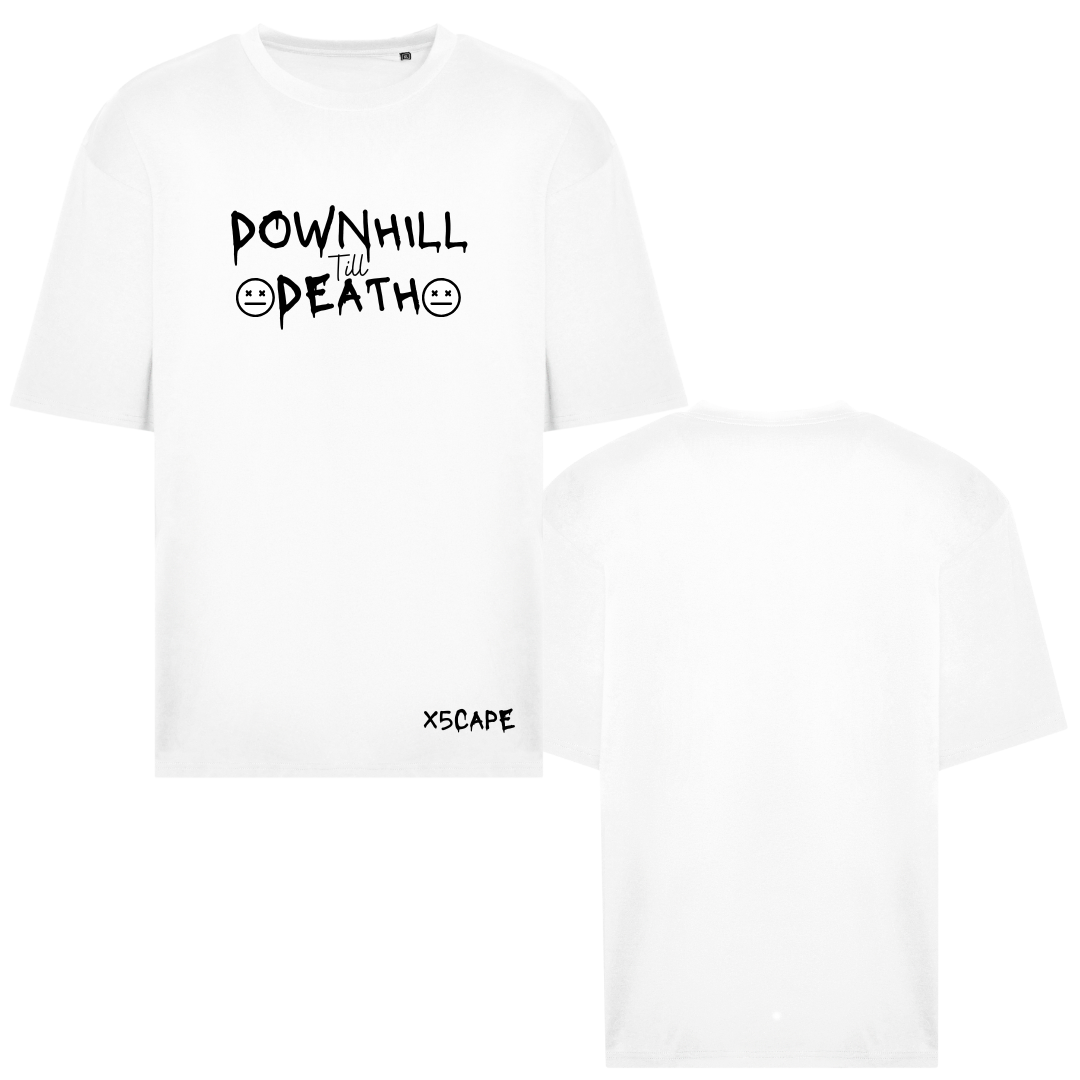 X5CAPE Over Sized Downhill Till Death T-Shirt