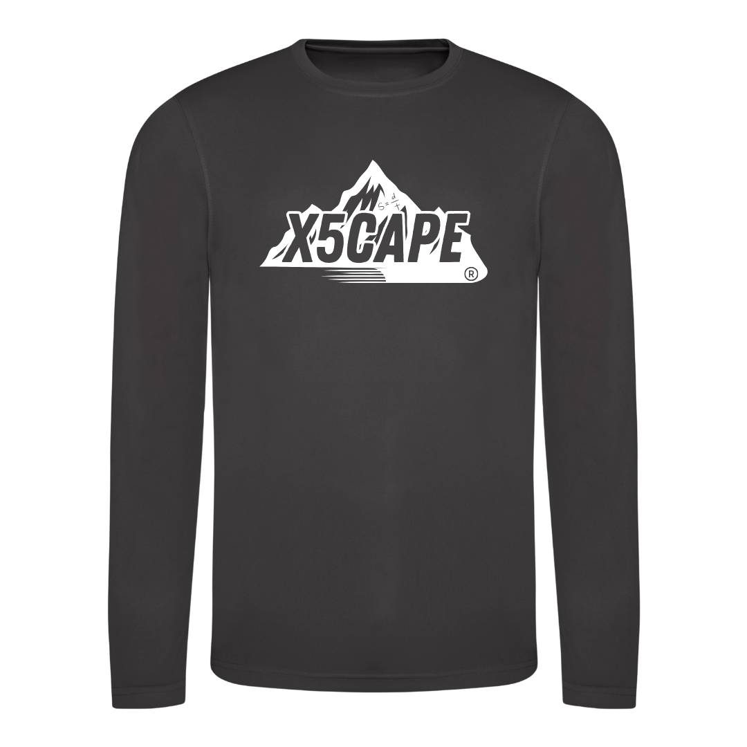 X5CAPE Custom Long Sleeve Jersey - Charcoal