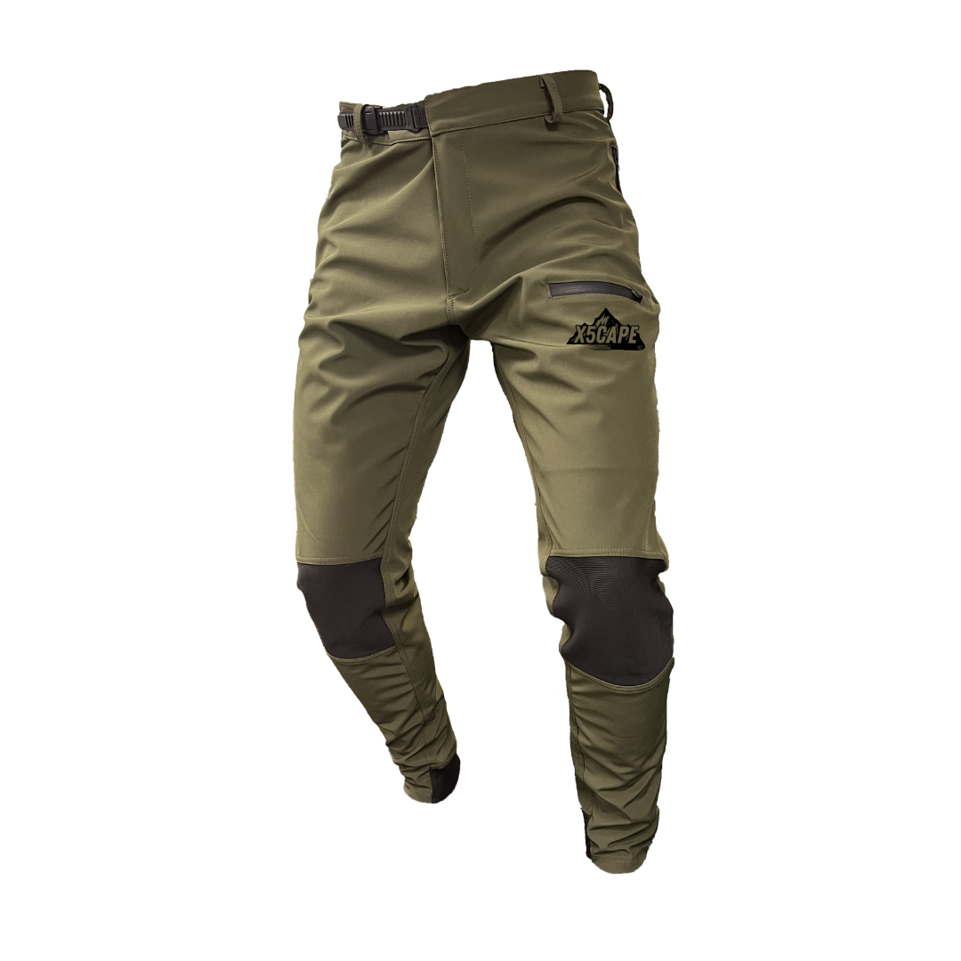 X5CAPE Rebellion MTB Trail Pants - Khaki Green TAILOR MADE
