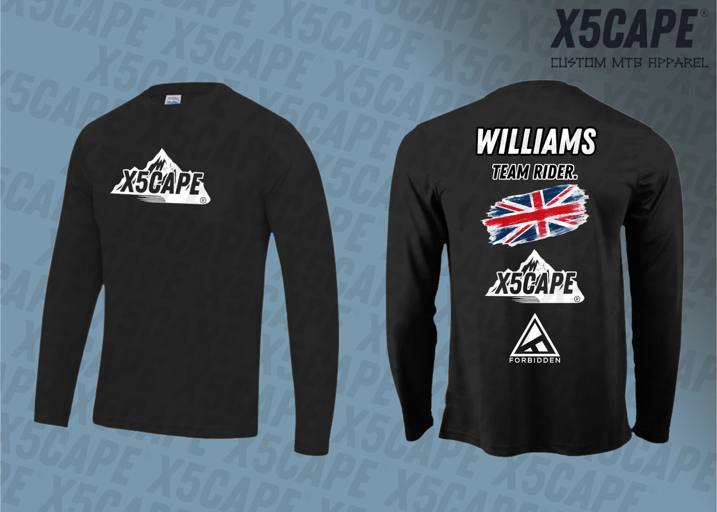 X5cape Custom Longsleeve Jersey - Thomas Williams