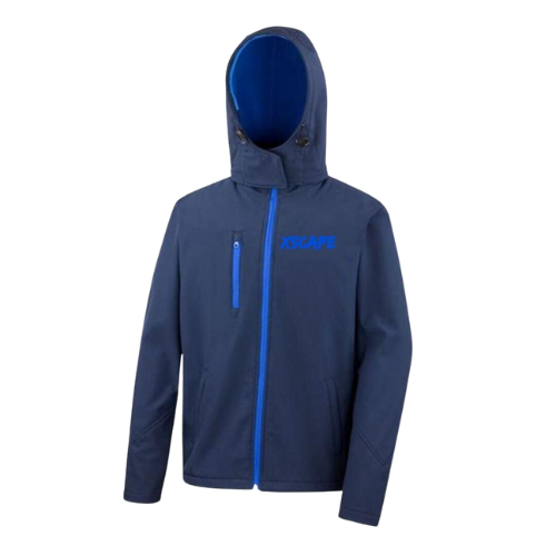 X5CAPE Blue Customisable Soft Shell Full Zip Jacket
