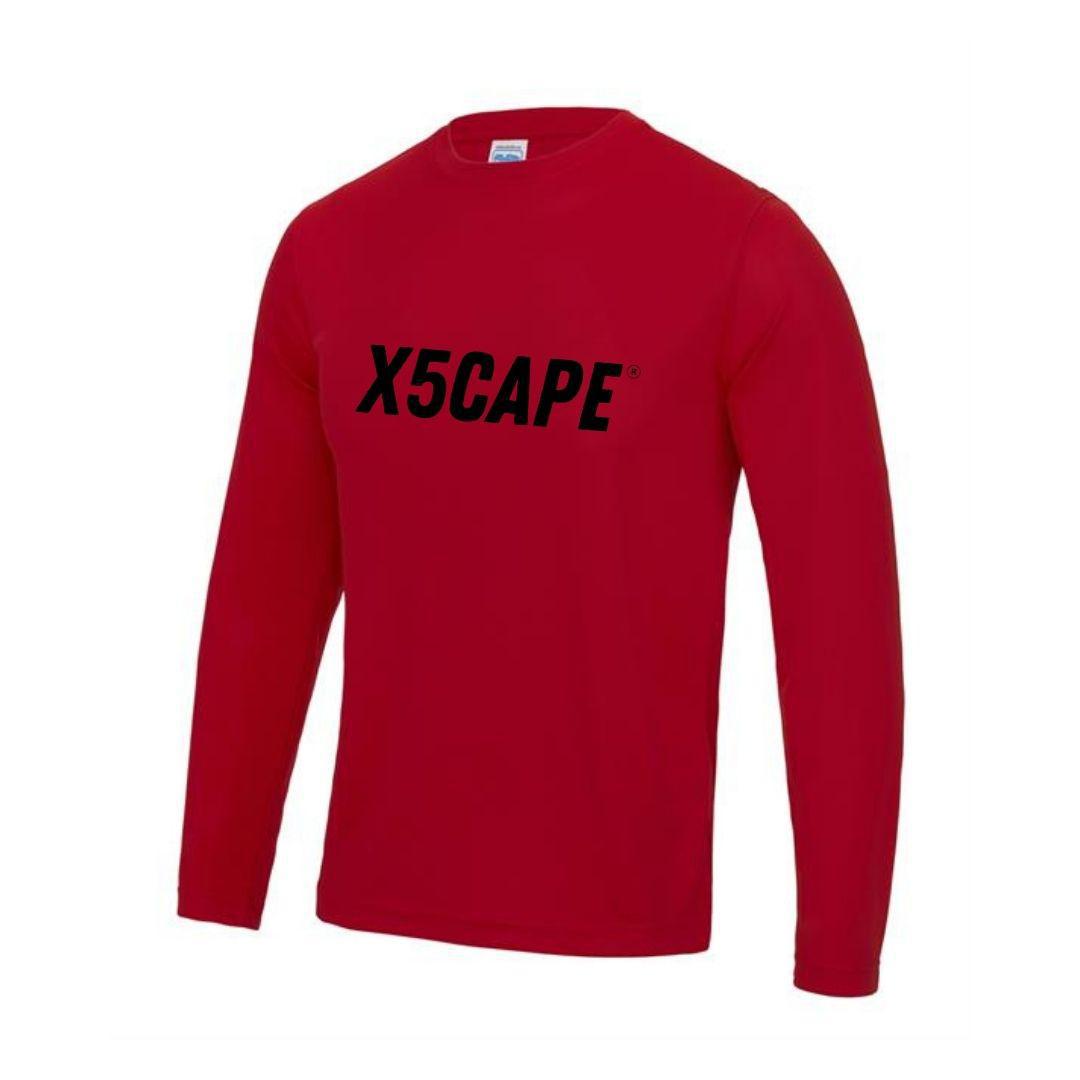 X5CAPE Core Longsleeve Logo Mountain Bike Jersey