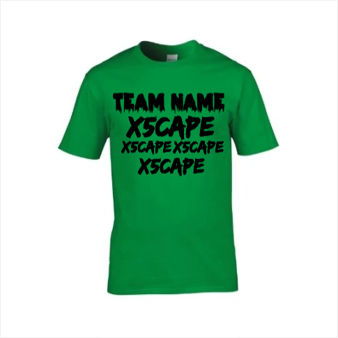 X5CAPE Custom T-Shirt With Sponsors - Hot Pink