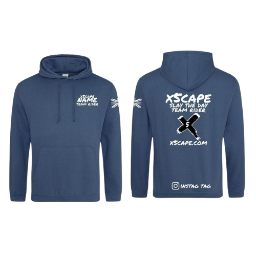 X5CAPE Custom Team Rider Hoodie - Airforce Blue