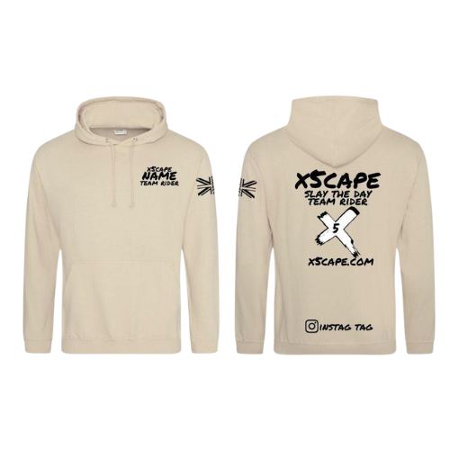 X5CAPE Custom Team Rider Hoodie - Dessert Sand