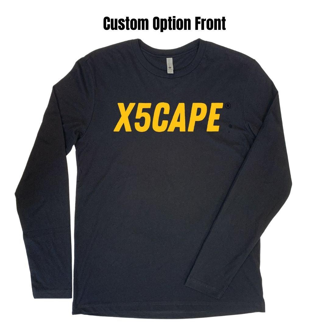 X5CAPE Customisable Longsleeve | Black-x5Cape