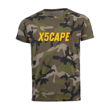 X5CAPE Green Camo Logo T-Shirt
