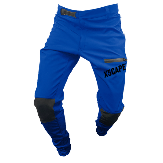 X5CAPE Rebellion Custom Logo MTB Trail Pants - Royal Blue-x5Cape Mountain Bike Pants