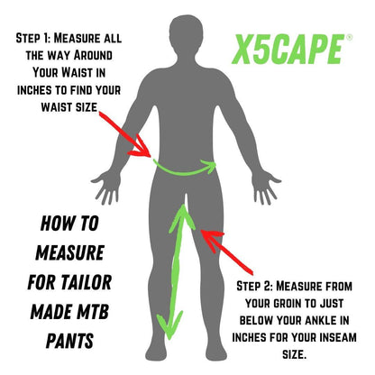 X5CAPE Custom Logo MTB Trail Pants - TAILOR MADE-x5Cape