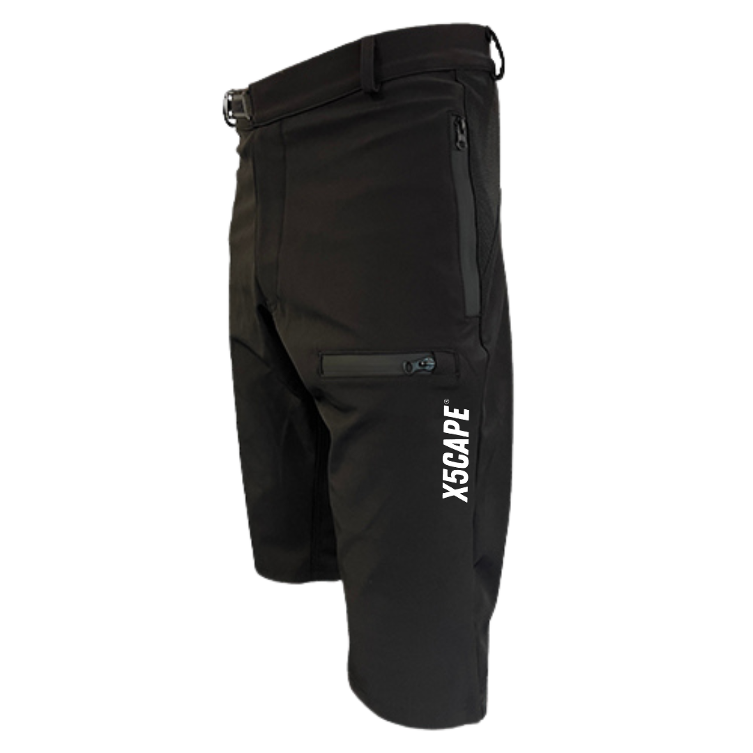 X5CAPE Rebellion Custom MTB Shorts - Black-x5Cape Mountain Bike Pants