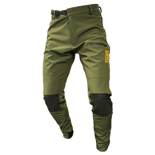 X5CAPE Rebellion MTB Trail Pants - Khaki Green-x5Cape Mountain Bike Pants