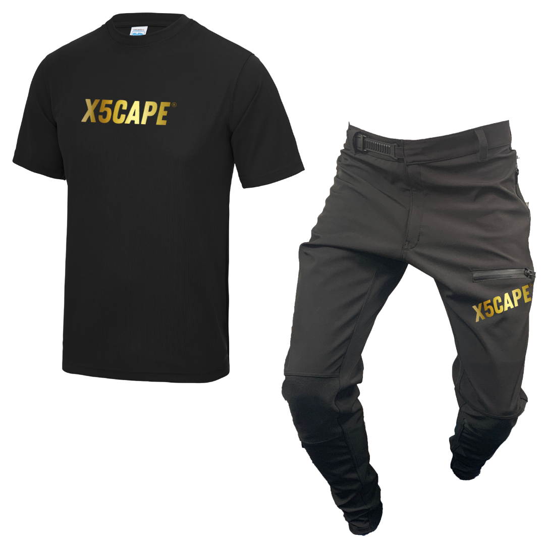 X5CAPE Rebellion Youth 24K Short Sleeve Mountain Bike Race Kit-x5Cape Mountain Bike Pants