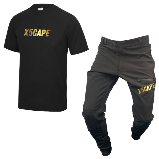 X5CAPE Rebellion Youth 24K Short Sleeve Mountain Bike Race Kit-x5Cape Mountain Bike Pants