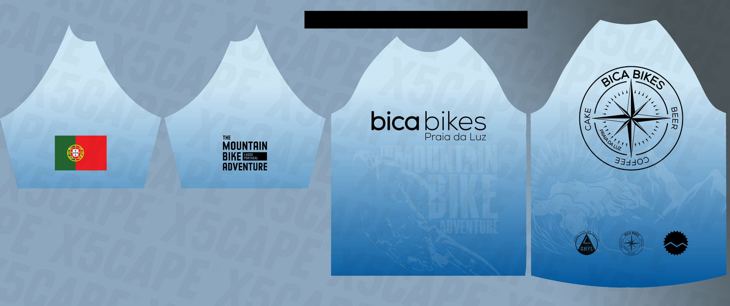 Bica Bikes Blue Fade Custom AOP Jersey