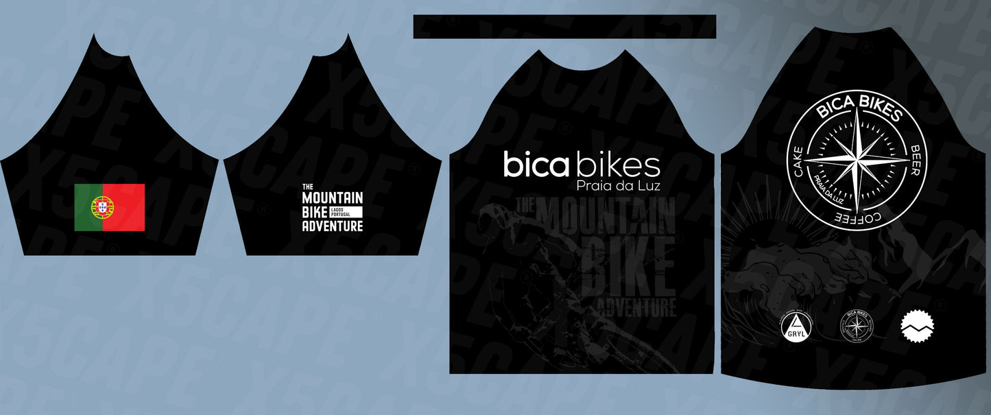 Bica Bikes Black Custom AOP Jersey