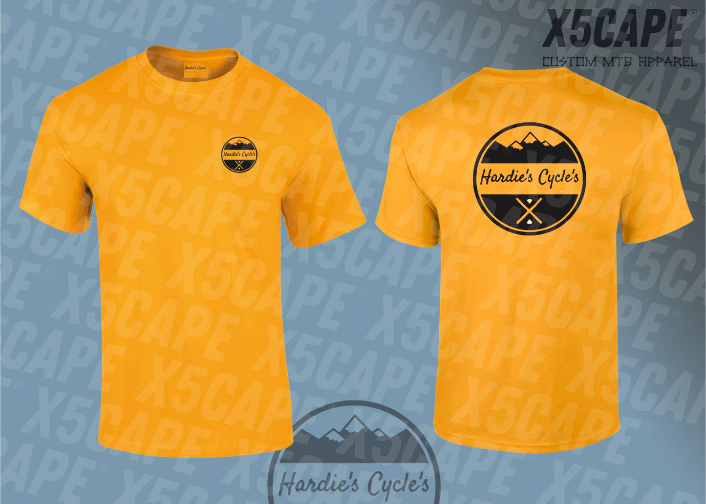 Hardie's Cycle's Custom T-shirts 2024 - All Colours