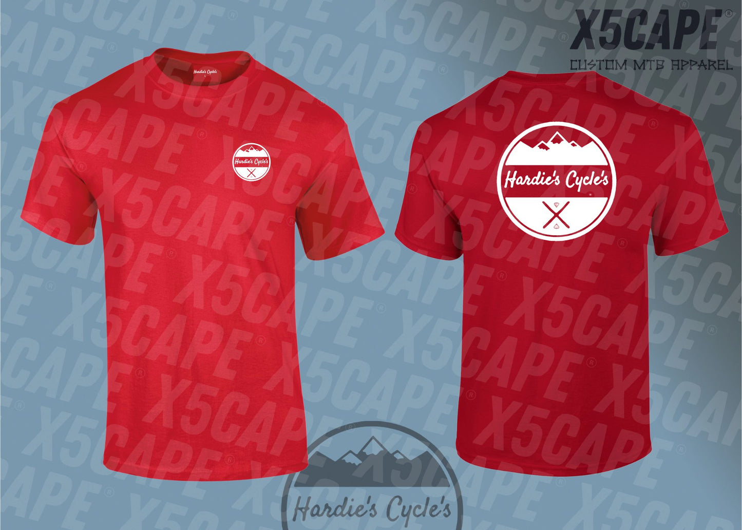 Hardie's Cycle's Custom T-shirts 2024 - All Colours